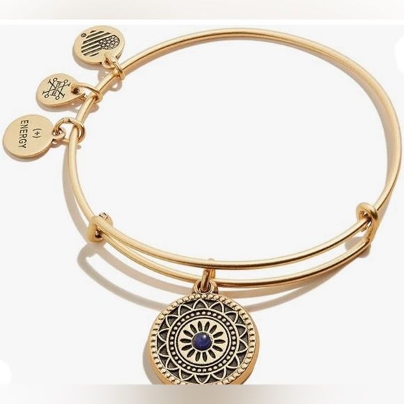 Alex & Ani Create Chain Clasp Bracelet With Slider Charms Expandable Bracelets - Picture 6 of 17